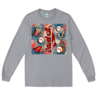 Heather Grey baseball Long Sleeve Tee - AdoDesignShop