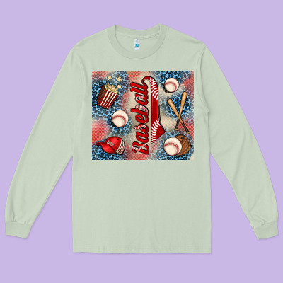 Baseball Long Sleeve Tee Designed By Adodesignshop