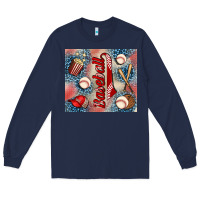 Navy baseball Long Sleeve Tee - AdoDesignShop