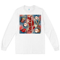 White baseball Long Sleeve Tee - AdoDesignShop