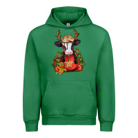 Emerald christmas baby cow hot cocoa Urban Hoodie - Jasminsmagicworld