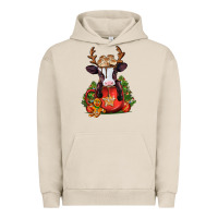 Pigment French Oak christmas baby cow hot cocoa Urban Hoodie - Jasminsmagicworld