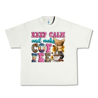 Pistachio keep calm and make coffee Urban Heavy Tee - Zillion Design Studio