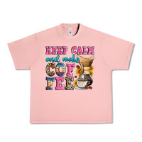 Salmon keep calm and make coffee Urban Heavy Tee - Zillion Design Studio