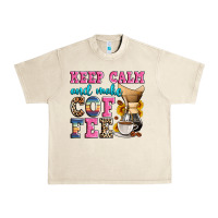 Sandshell keep calm and make coffee Urban Heavy Tee - Zillion Design Studio
