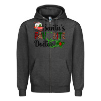 Charcoal Heather santa's favorite doctor Zipper Hoodie - AdoDesignShop