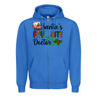 True Royal santa's favorite doctor Zipper Hoodie - AdoDesignShop