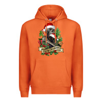 Carrot Merry Christmas skeleton with black cat Premium Hoodie - NancyCooperArtShop