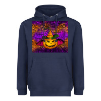 Navy halloween jack o'lantern tumbler Heavyweight Hoodie - Jasminsmagicworld