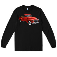 Black western red truck right 34 view 1 Long Sleeve Tee - FaDigitalArtStudio