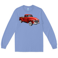 Colony Blue western red truck right 34 view 1 Long Sleeve Tee - FaDigitalArtStudio