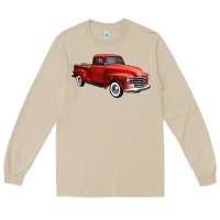 Mushroom western red truck right 34 view 1 Long Sleeve Tee - FaDigitalArtStudio