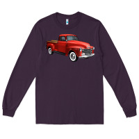 Plum western red truck right 34 view 1 Long Sleeve Tee - FaDigitalArtStudio