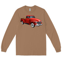 Toasted Coconut western red truck right 34 view 1 Long Sleeve Tee - FaDigitalArtStudio