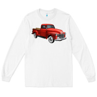 White western red truck right 34 view 1 Long Sleeve Tee - FaDigitalArtStudio