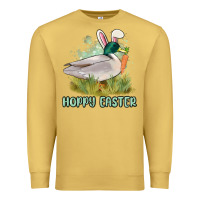 Antique Gold hoppy easter duck hunting Premium Sweatshirt - MaliasSmallBusiness