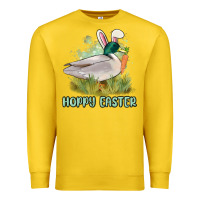 Lemon hoppy easter duck hunting Premium Sweatshirt - MaliasSmallBusiness