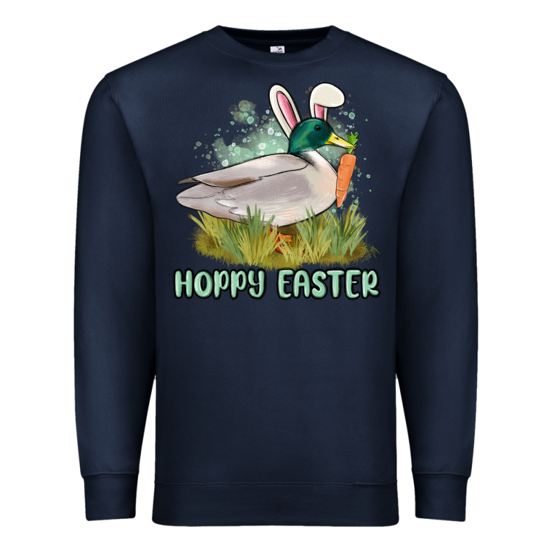 Hoppy Easter Duck Hunting Premium Sweatshirt by MaliasSmallBusiness | Teevron