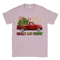 Lilac Merry And Bright Christmas Trees Truck Classic Tee - FaDigitalArtStudio