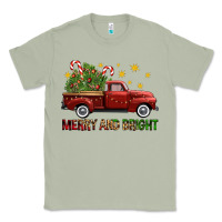Matcha Merry And Bright Christmas Trees Truck Classic Tee - FaDigitalArtStudio