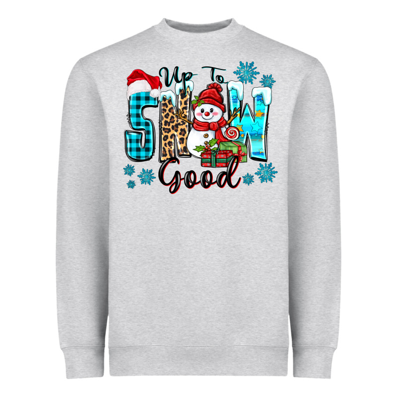 Up To Snow Good Heavyweight Sweatshirt by Zillion Design Studio | Teevron