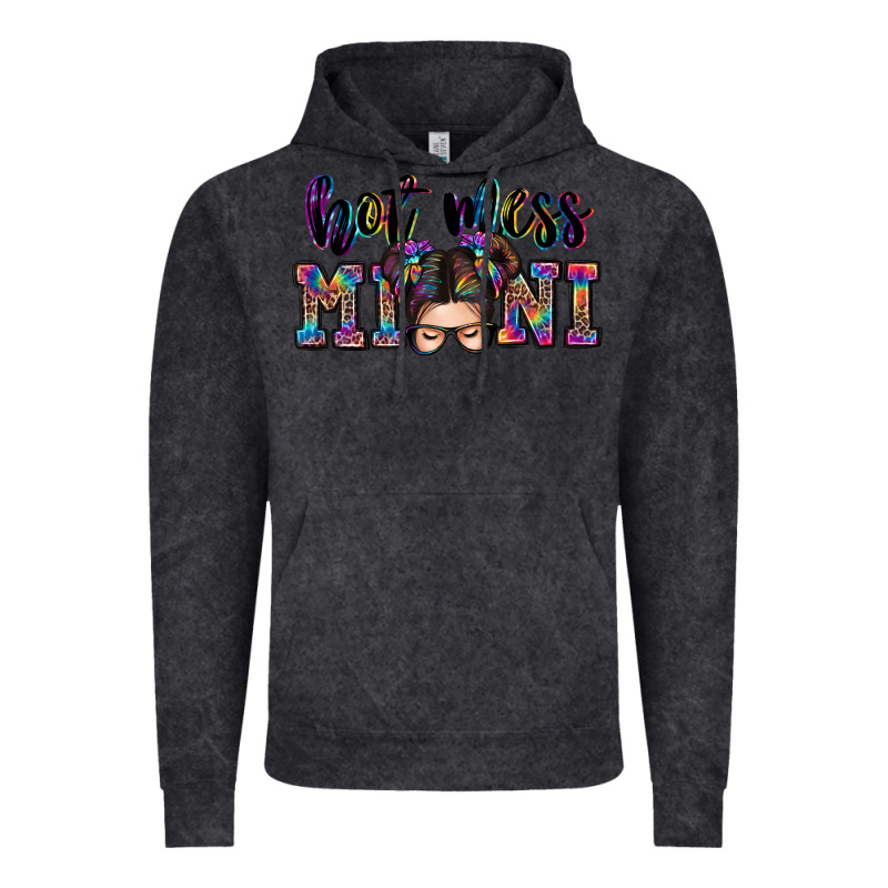 Mess Mini Messy Bun Vintage Hoodie by Zillion Design Studio | Teevron