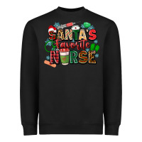 Black santa's favorite nurse Heavyweight Sweatshirt - Zillion Design Studio