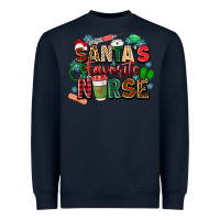Navy santa's favorite nurse Heavyweight Sweatshirt - Zillion Design Studio