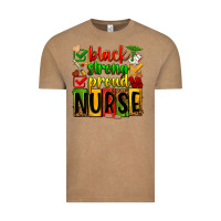 Vintage Coffee black strong proud nurse Vintage Tee - Zillion Design Studio