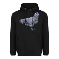 Black Ameraucana Chicken Heavyweight Hoodie - LillyAllenDesigns