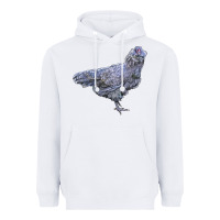 White Ameraucana Chicken Heavyweight Hoodie - LillyAllenDesigns