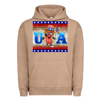 Pigment Burro usa hot dog Urban Hoodie - BarkalooDesign