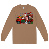 Toasted Coconut christmas farm animals truck Long Sleeve Tee - RacoonDesign