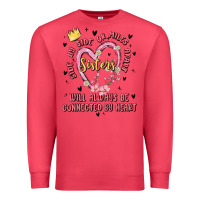 Cardinal side by side or miles apart sisters will always be connected by heart Premium Sweatshirt - MaliasSmallBusiness