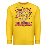 Lemon side by side or miles apart sisters will always be connected by heart Premium Sweatshirt - MaliasSmallBusiness