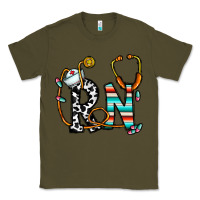 Army Green rn nurse Classic Tee - CowhideDigitalArt