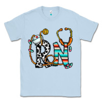 Dusty Blue rn nurse Classic Tee - CowhideDigitalArt