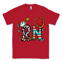 Red rn nurse Classic Tee - CowhideDigitalArt