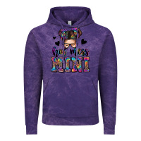 Cloud Purple mess mini messy bun Vintage Hoodie - Zillion Design Studio