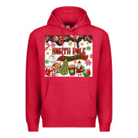 Cardinal North Pole Hot Chocolate christmas Premium Hoodie - MaliasSmallBusiness