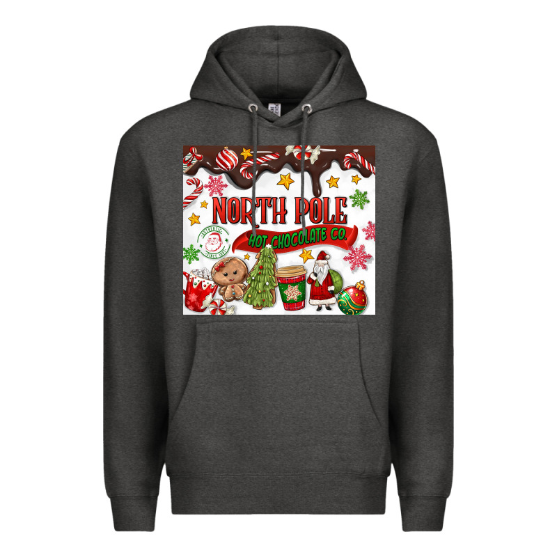 North Pole Hot Chocolate Christmas Premium Hoodie by MaliasSmallBusiness | Teevron