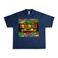 Navy juneteenth freedom 1865 Urban Heavy Tee - Zillion Design Studio