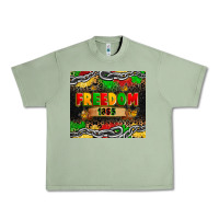 Oil Green juneteenth freedom 1865 Urban Heavy Tee - Zillion Design Studio