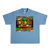 Pebble Blue juneteenth freedom 1865 Urban Heavy Tee - Zillion Design Studio