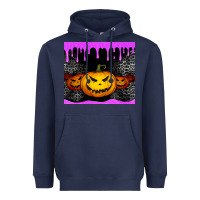 Navy halloween jack o'lantern dripping glitter tumbler Heavyweight Hoodie - Jasminsmagicworld
