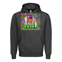 Charcoal Heather Wicked cute halloween Zipper Hoodie - Artiststas