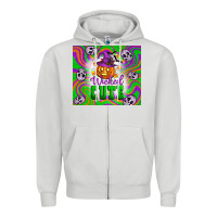 Dove Grey Wicked cute halloween Zipper Hoodie - Artiststas