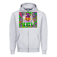 Heather Grey Wicked cute halloween Zipper Hoodie - Artiststas
