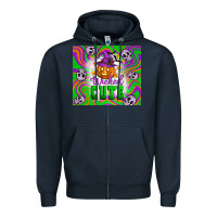 Navy Wicked cute halloween Zipper Hoodie - Artiststas