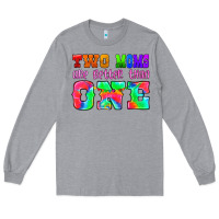 Heather Grey two moms are better than one Long Sleeve Tee - HRA Design Shop
